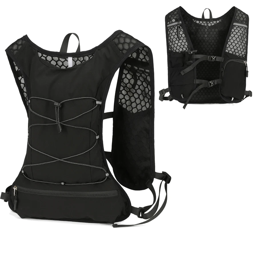 

Running Vest, Lightweight Hydration Backpack, Breathable Running Backpacks for Women & Men Outdoor Sports, Marathon,
