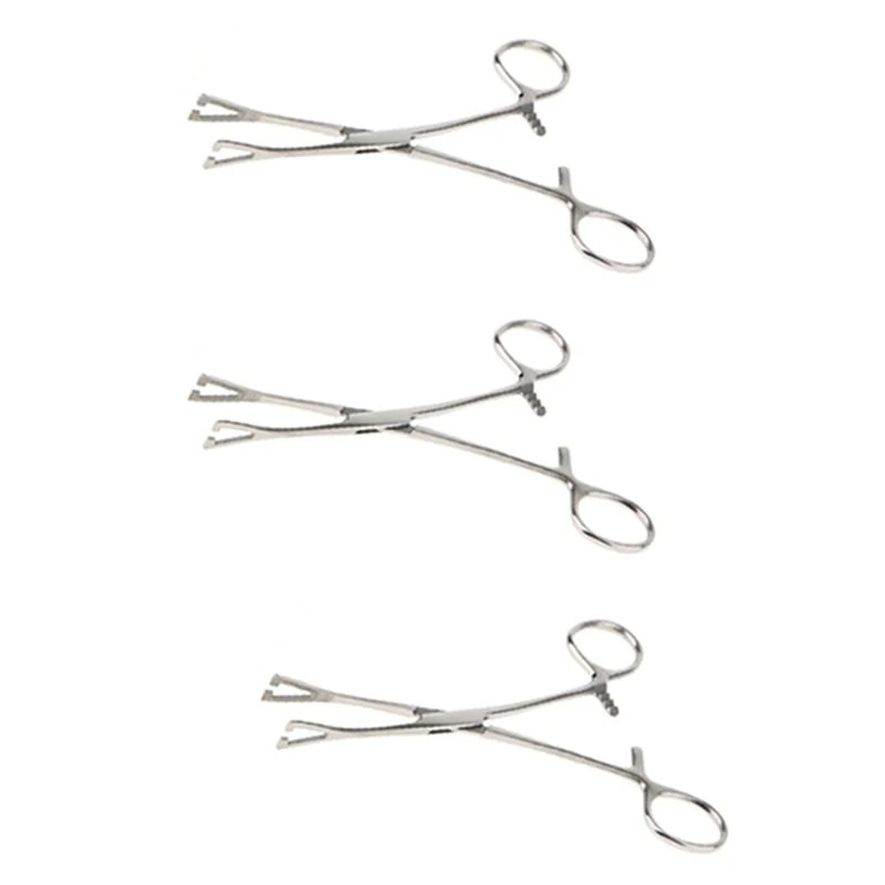Eco-Friendly-3X Triangle Opening Plier Clamp Piercing Forcep Tool Stainless Steel Body Piercing Plier Body For Ear Lip Nose