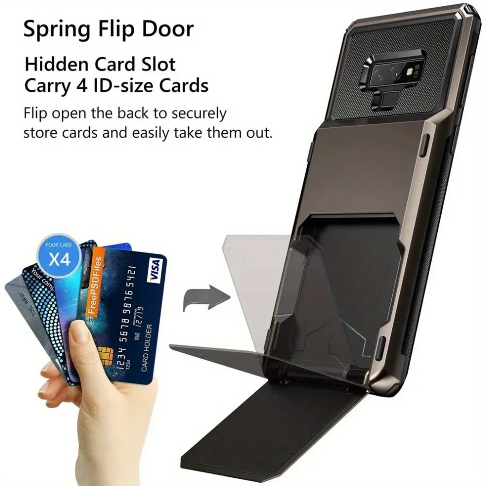 For Samsung Note 9 Case Note 8 Wallet Credit Card Holder Slot Cover For Samsung Note9 SM-N960F Note8 N950