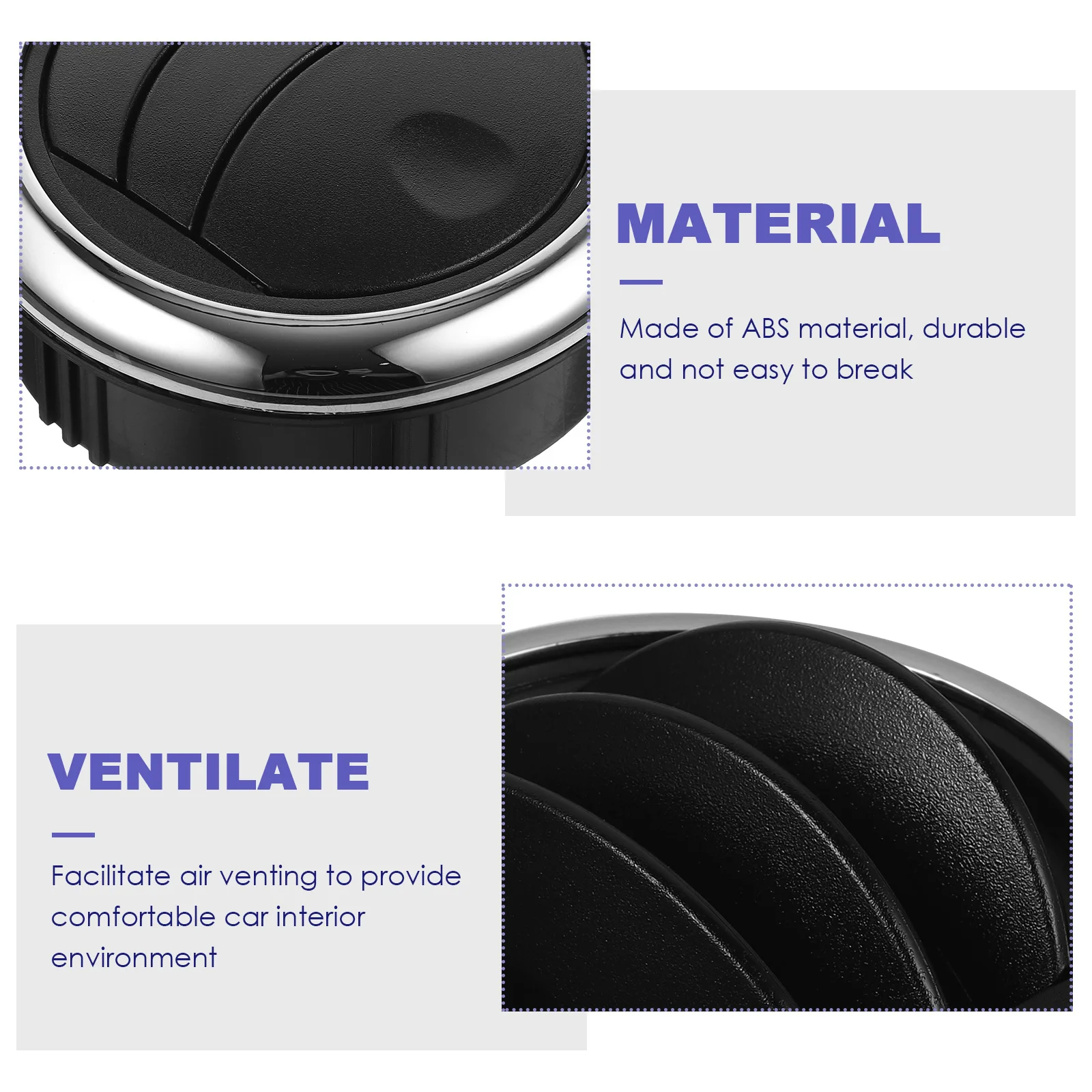 

JECOMPRIS Electric Car Air Conditioning Vent Outlet for Bus System