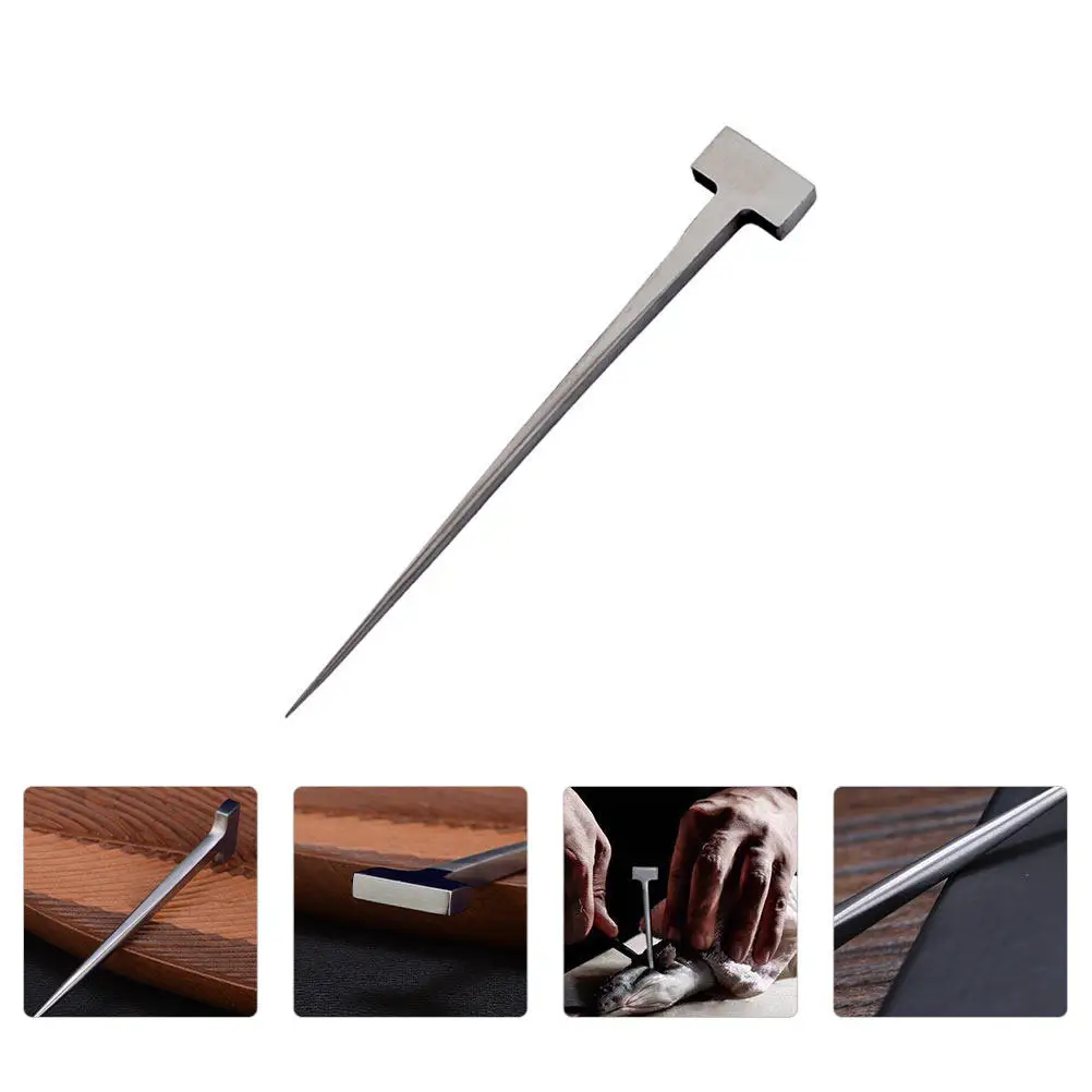 1Pcs High Quality Stainless Steel Eel Nail T Shaped Kitchen Killing Spike Fish Killing Tool Premium Eel Spike