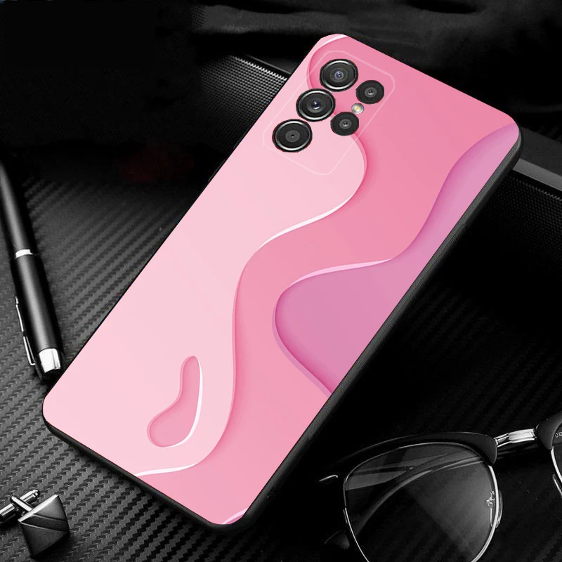 

Phone Case For Samsung Galaxy S26 Plus Edge S25 S24 S23 S22 Ultra S23 S22 S25 Plus S24 FE Pink Aesthtic