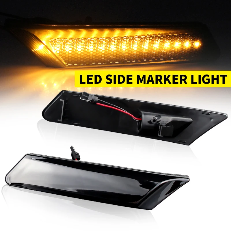 2X Luces indicadoras laterales LED para Porsche 911 Carrera S Targa Carrera GTS Turbo GT2 GT3 GT3 RS Boxster (987) Cayman (987C)