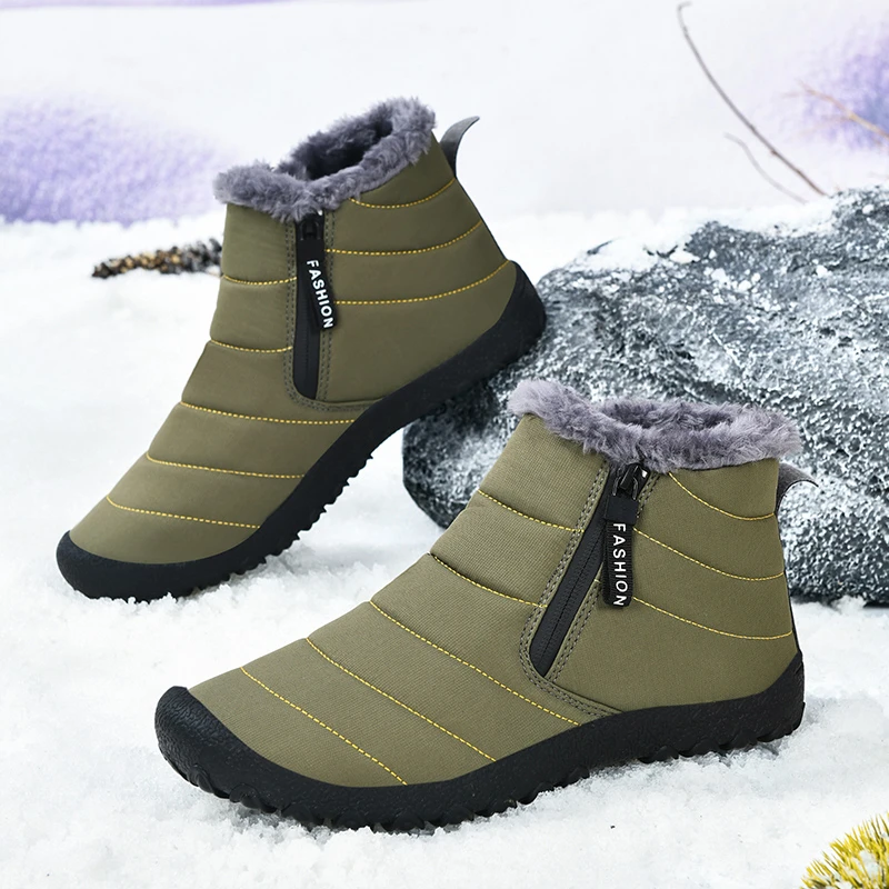 Bottes d'hiver pour l'extérieu - Men'S Shoes Zipper avis et prix