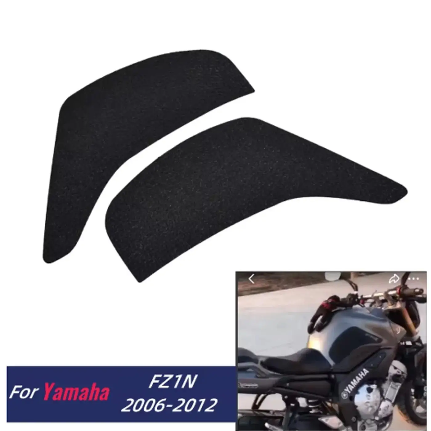 

For FZ1N Tank Traction Side Pad Gas Fuel Knee Grip Decal For Yamaha FZ 1N 2006-2012 Motorcycle Stickers Accessories