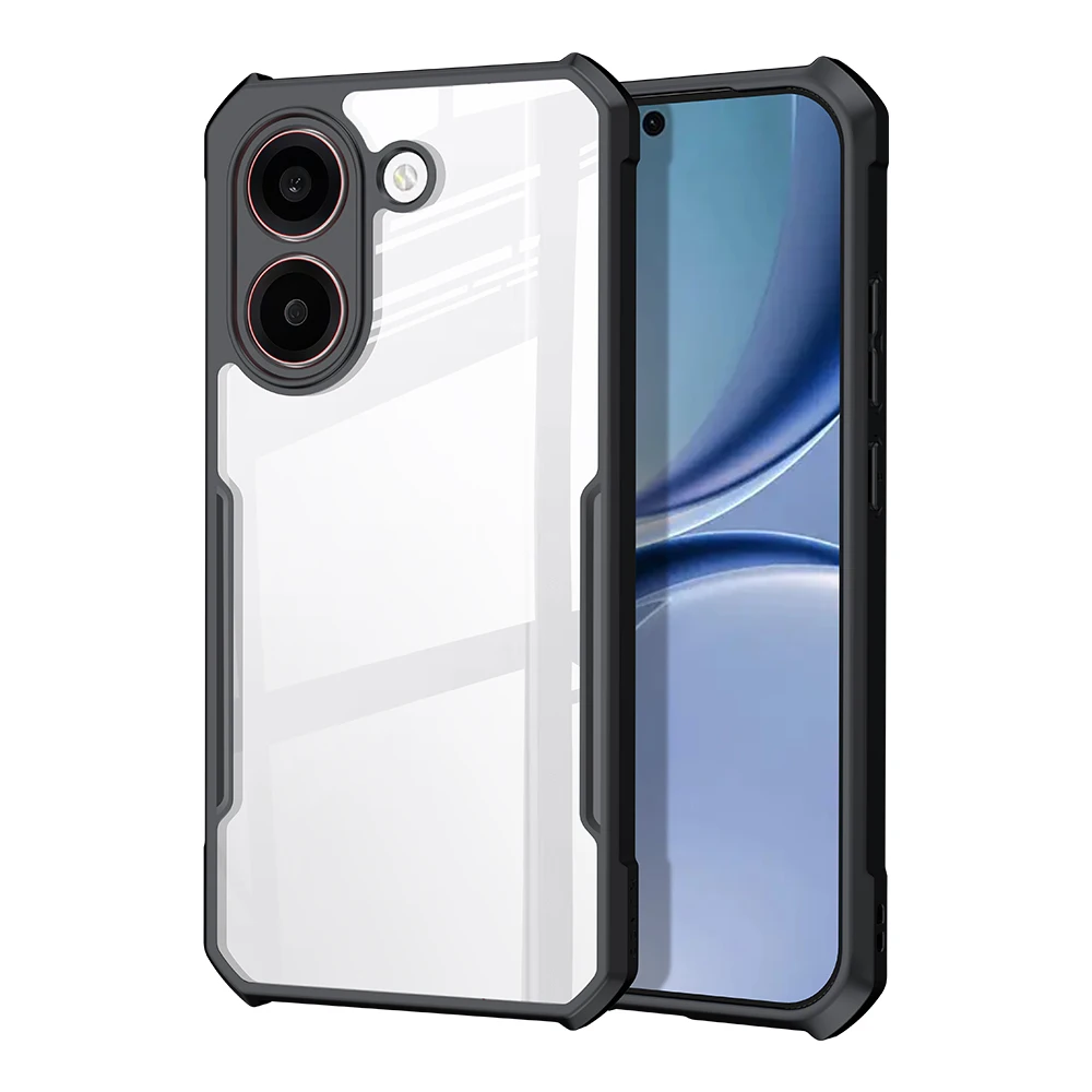 XUNDD Case for POCO X8 Series for Redmi Turbo 5 Clear Acrylic TPU Shockproof Cover with Airbag Corners & Camera Lens Protection