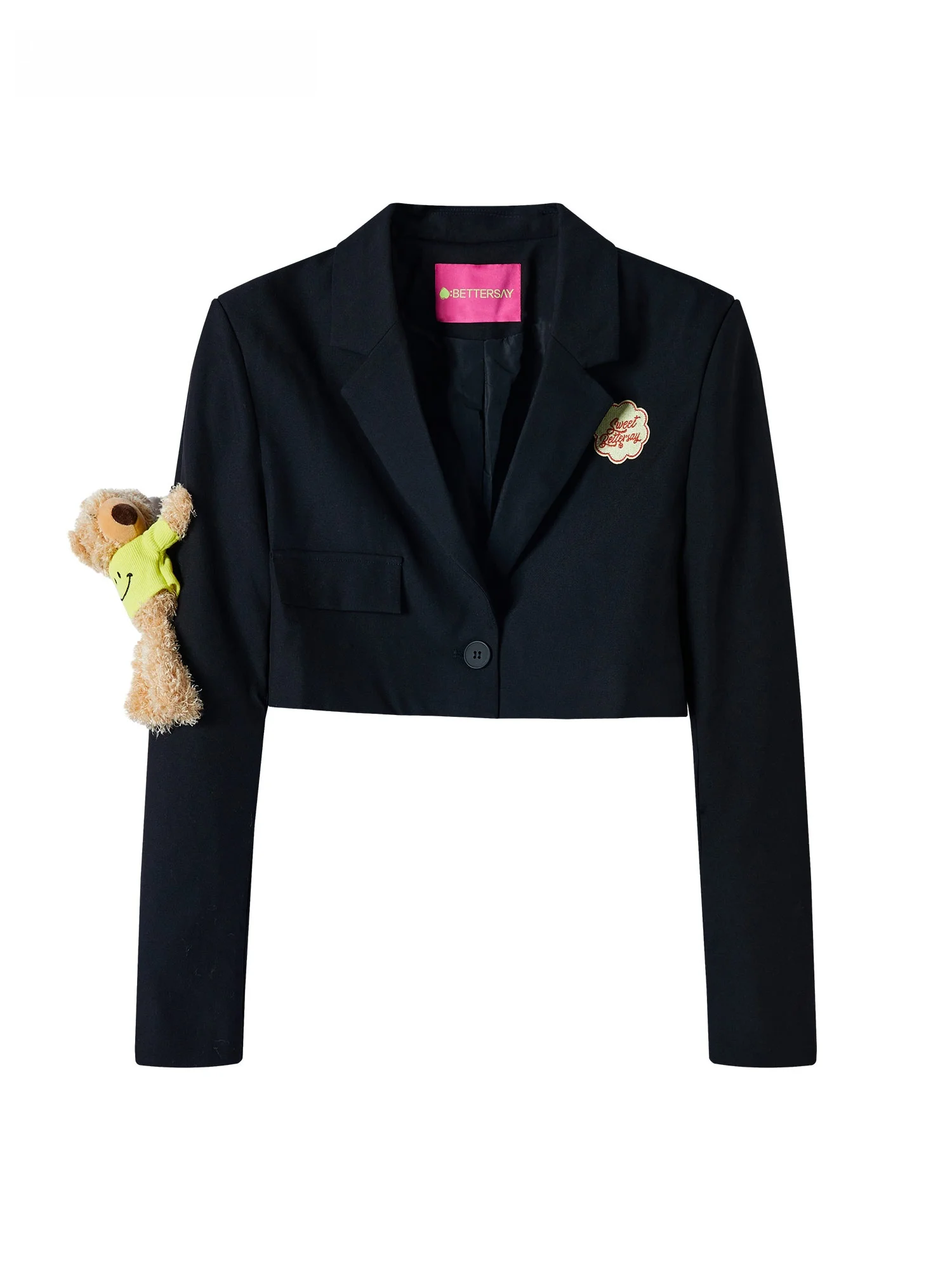 

BETTERSAY Новая модная женская верхняя одежда: повседневный пиджак/жакет с 3D-дизайном для весны и лета