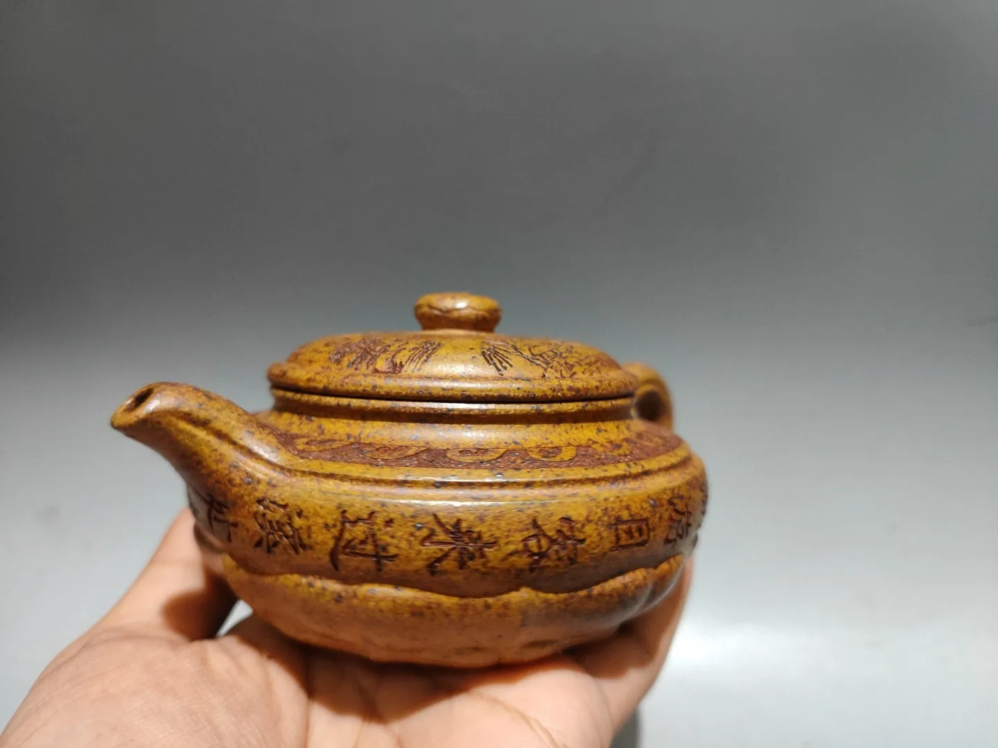 Purple teapot Yixing Purple Clay Teapot Poetry and Pattern Antique teapot Kettle Teapot