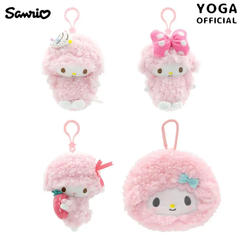 

Аниме мультфильм Sanrio My Melody плюшевая игрушка кулон креативная новая плюшевая игрушка брелок кулон многофункциональный кошелек для монет подарки для девочек