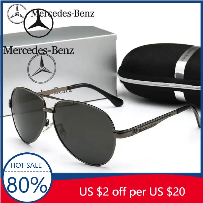 

Горячая автомобильная наклейка, роскошные мужские поляризационные солнцезащитные очки для вождения, роскошный дизайн, антибликовые очки для Mercedes Benz B/C/E/S Class A C