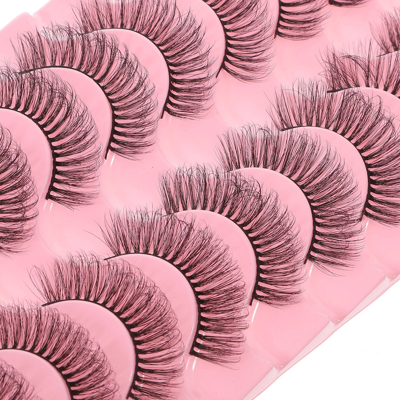 10 أزواج من الرموش الصناعية، وصلات رموش كاملة، مظهر طبيعي للنساء، مجموعة رموش اصطناعية طويلة، إكسسوارات تجميل للمكياج #1
