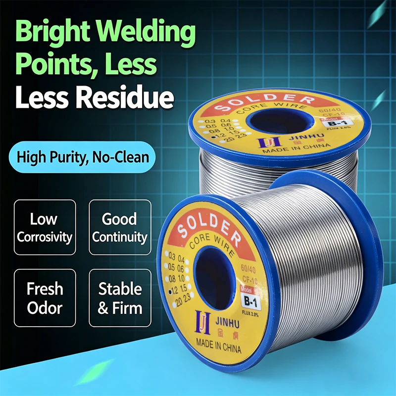 250g Rosin Core Solder Wire Low Temperature Solder Joint Bright and Easy To Solder 1.0/1.2/1.5/2.0mm Solder Joint Wire