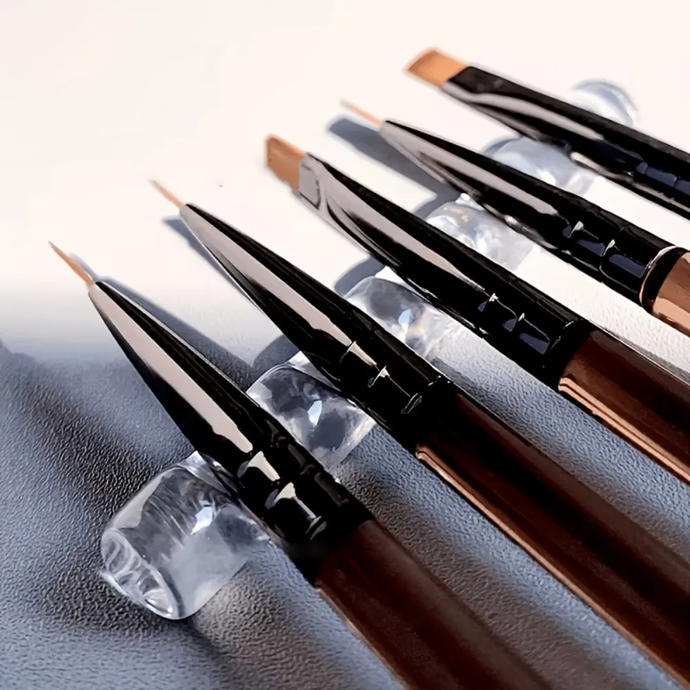Five Grid Acrylic Nail Tool Holder, Nail Makeup Brush Storage Box, Household Pen Holder, Nail Studio desktop Organizer