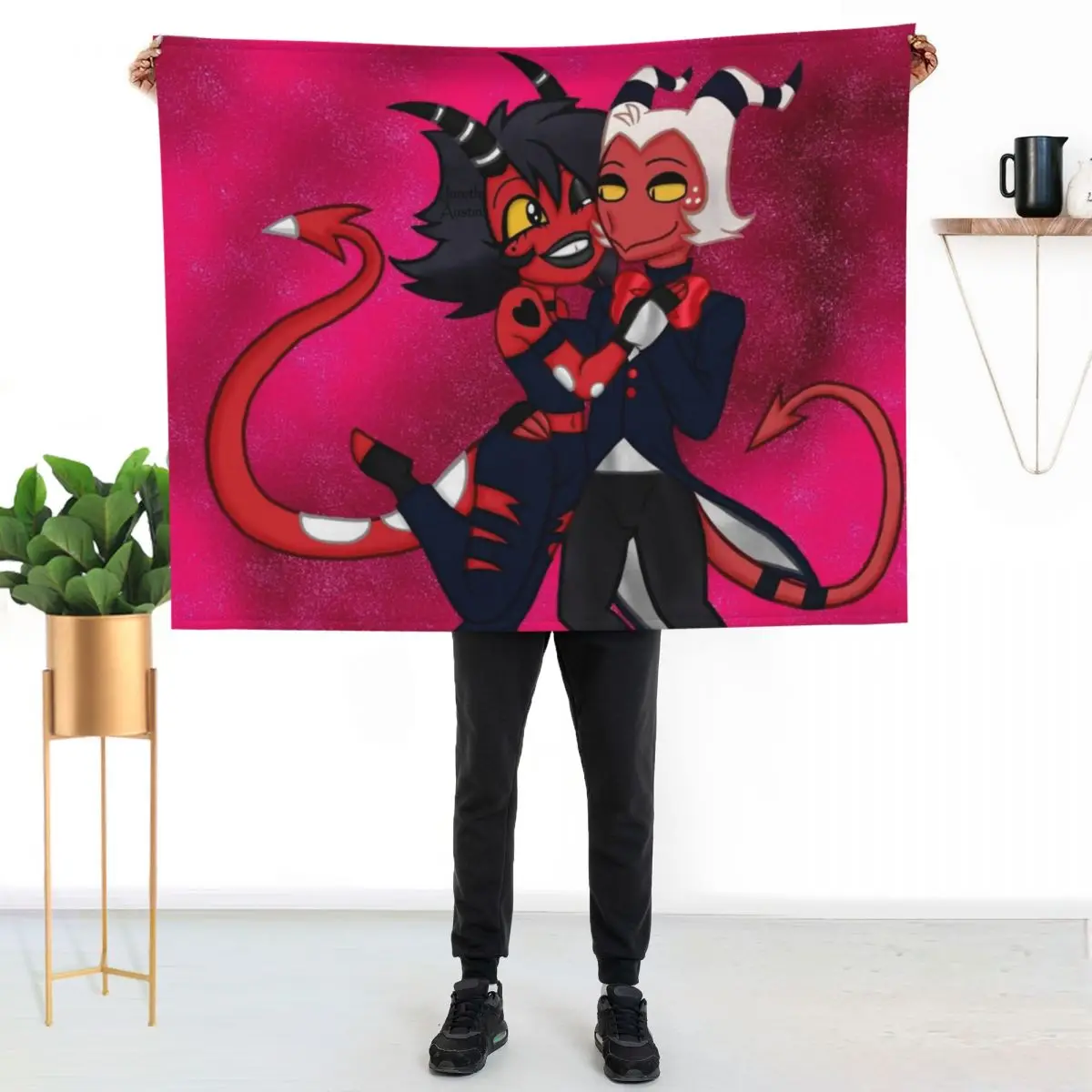 Moxxie x Millie Throw Blanket Thin Hairys for winter Soft Plush Plaid Picnic Bed Fashionable Blankets