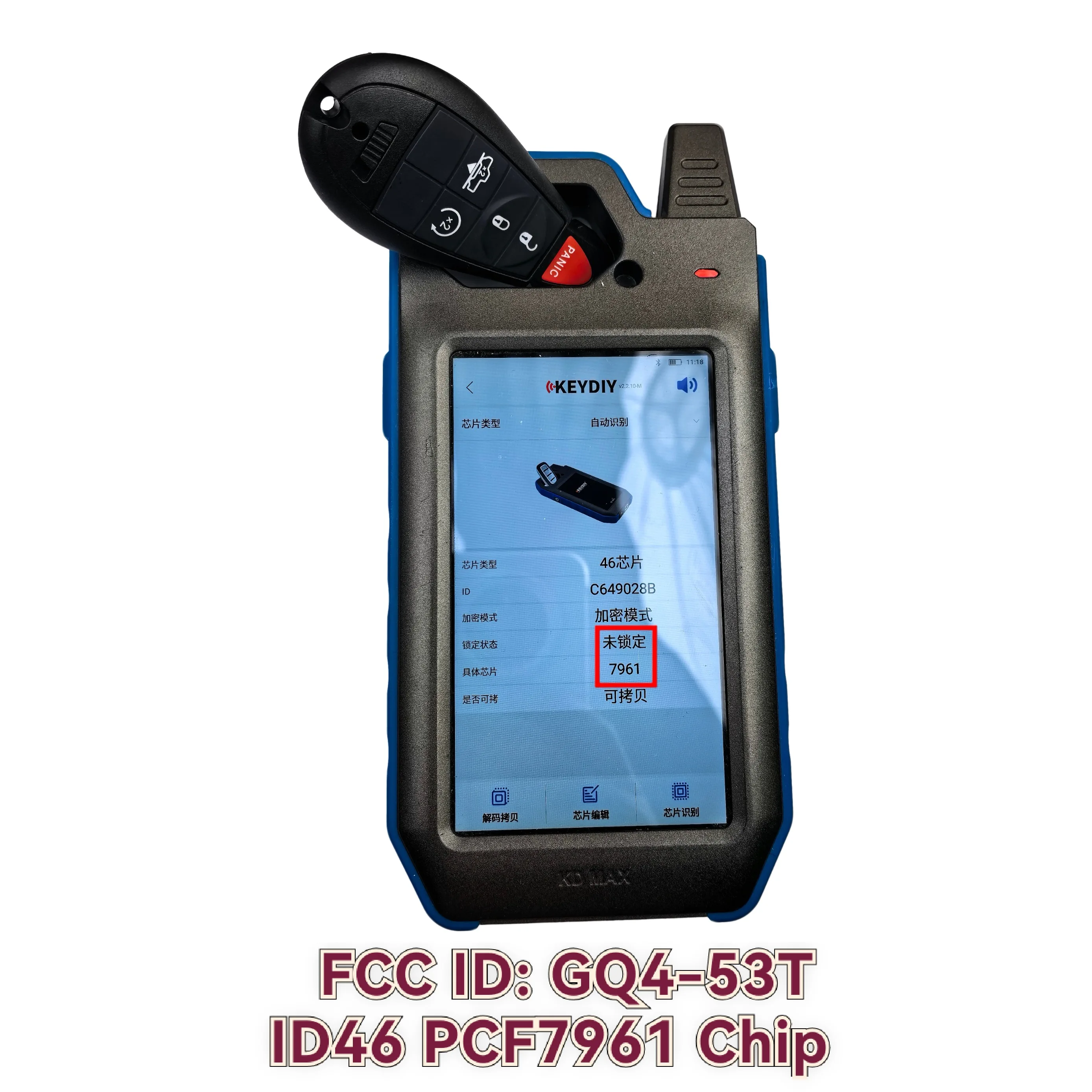 Jingxin 3/4/5Buttons 433MHZ GQ4-53T ID46 PCF7961A Half Smart Remote Car Key For Jeep Cherokee Sport KL For Dodge RAM2013-2018