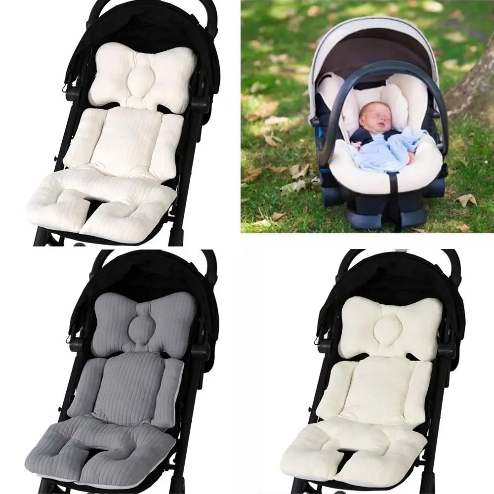 Comfortable Stroller Cotton Cushion Thickened Quilted Seat Cushion Double-sided Breathable Stroller Seat Cushion