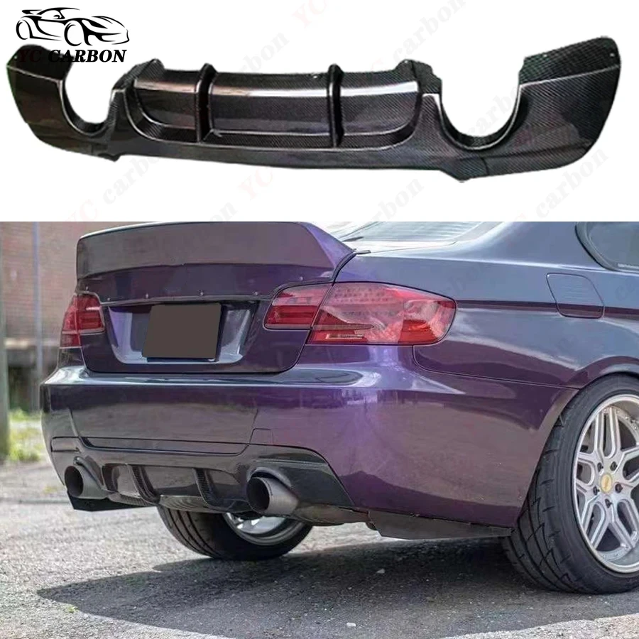 

For BMW 3 Series E92 E93 320 330i Coupe MP Style Carbon Fiber Rear Lip Diffuser Back Bumper Spoiler Separator Small body kit