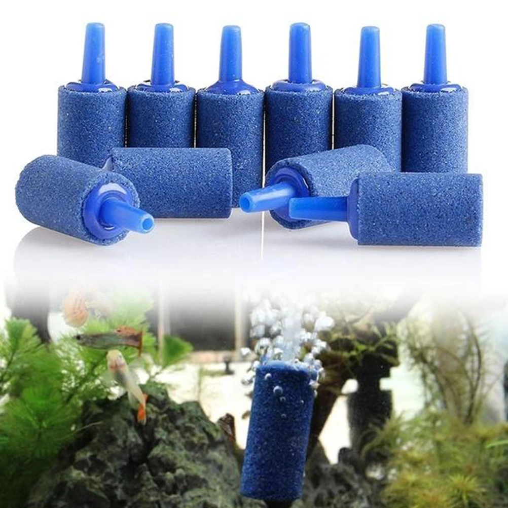 

12pcs Bubble Stone Oxygen Air Aquarium Fish Tank Diffuse Airstone High Temp Sintered Even Supplies