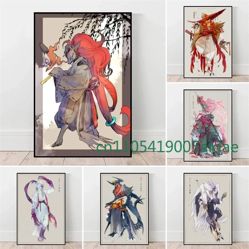 

Pokemon Anime Figures Artwork Poster Canvas Painting Wall Art Home Room Decor Perfect Combination Pokémon Style Action Picture