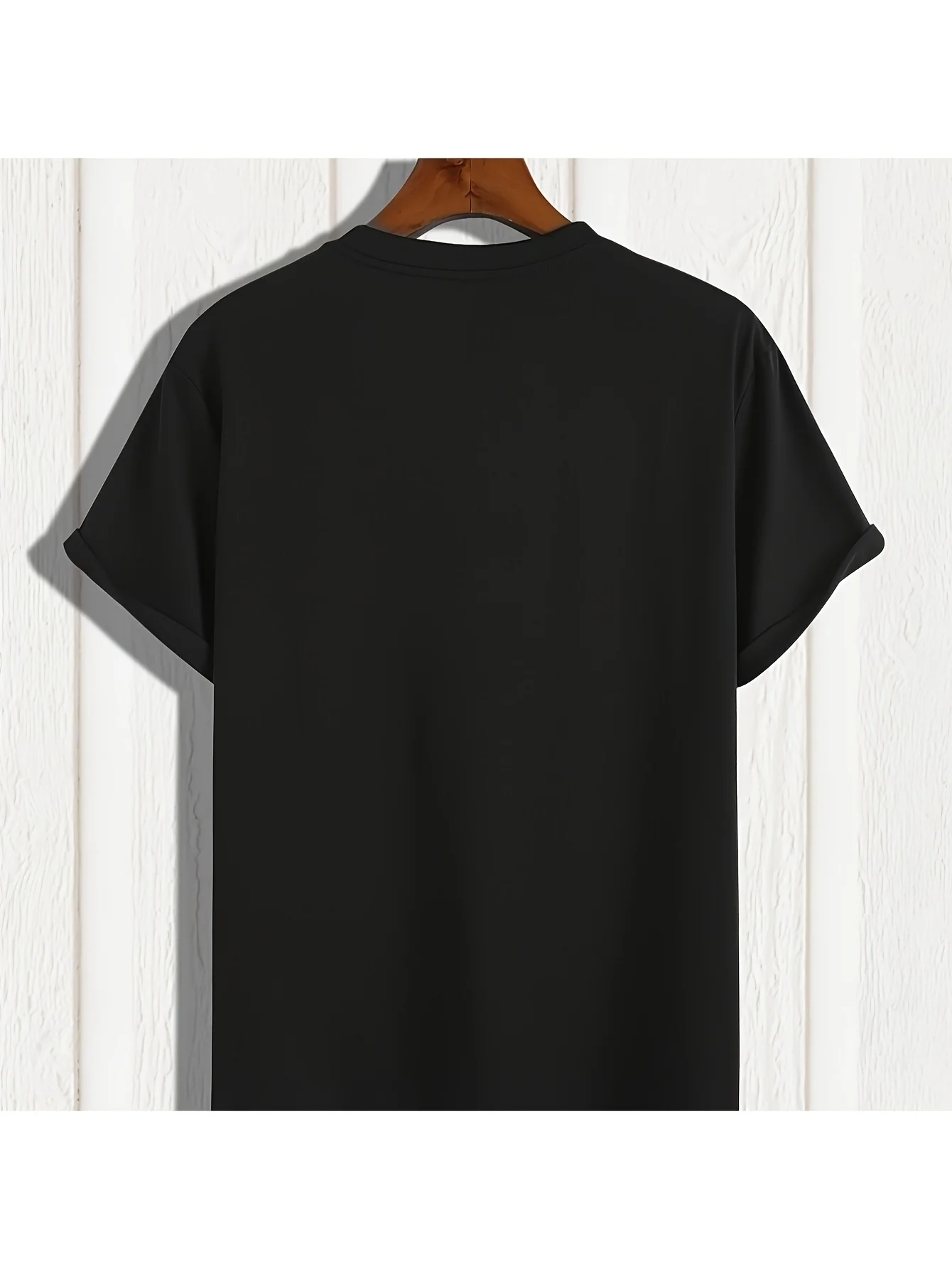 Men's Pattern T-shirt with Whimsical Mona Lisa Print, Casual Black Short-sleeved Round Neck Breathable Machine-washed Fabric, The Same 2026 Summer Short-sleeved Printed T-shirt for Men and Women, 180G