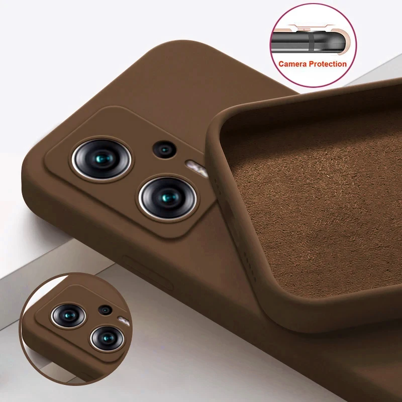 الأصلي السائل سيليكون لينة جراب هاتف ل Xiaomi Poco X4 GT Poco X4gt Pocox4 GT للصدمات الغطاء الخلفي ل Poco X4 GT