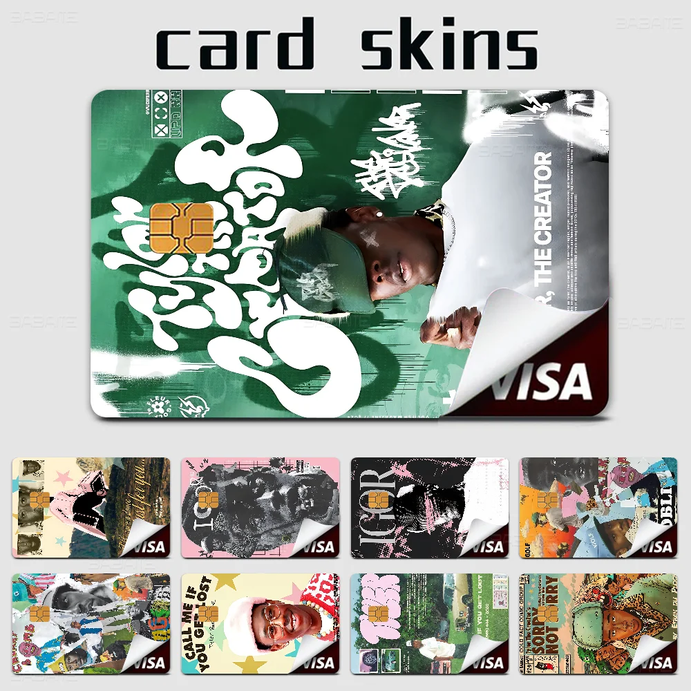 Rapper Tyler The Chromakopia 100% Hot Sale Amine Credit Debit Bank Card Bus Card Film Skin Sticker