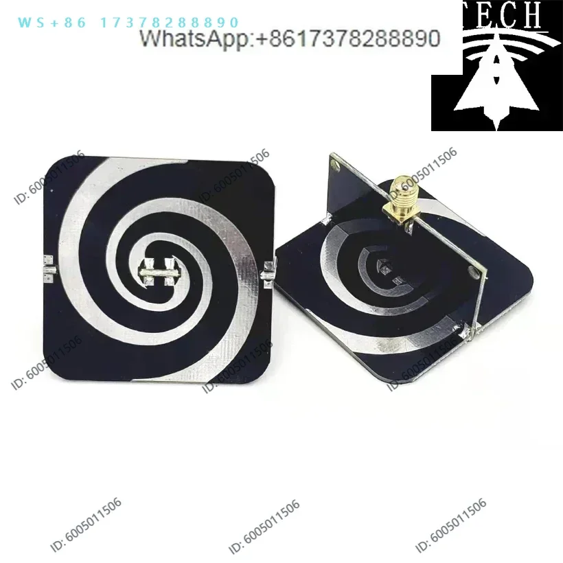 UWB Ultra Wideband Spiral  2.2ghz-6.2ghz Low Dispersion Circular Polarization UWB Positioning