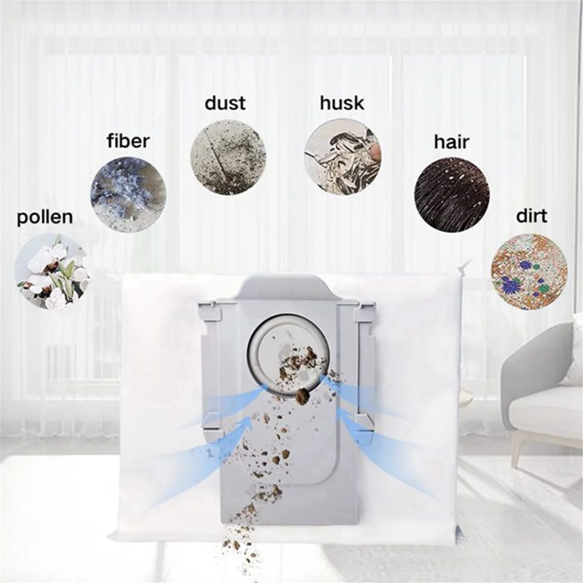 FNJK-For Xiaomi Roborock Q7 Max,Q7 Max+,Q7 Plus,T8 Hepa Filter جهاز آلي لتنظيف الأتربة أجزاء فرشاة جانبية رئيسية ممسحة قماش كيس لجميع الغبار