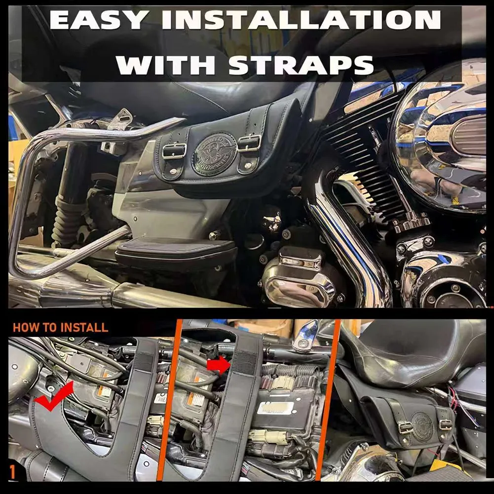 Exquisite Accessories For For Street Glide 2014-2024 Side Tank Waterproof Storage Side Tank Storage