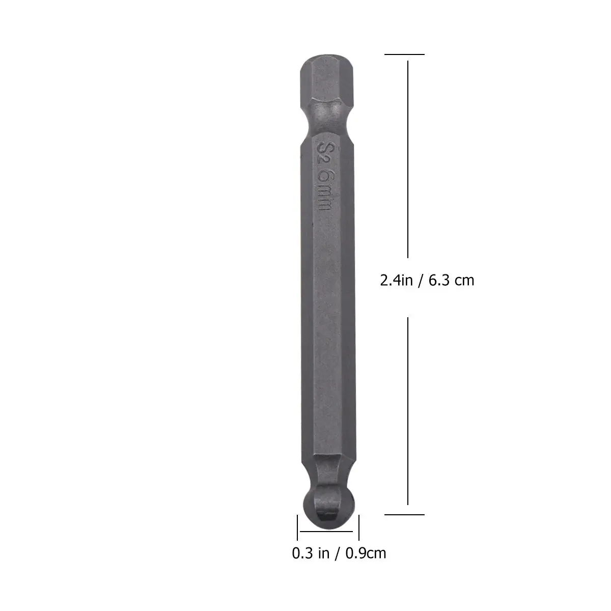 7Pcs Alloy Steel Ball End Screwdriver Bits Set Precision Hex Hexagon Bar Suitable for Electric Screwdrivers Air Drills view 2