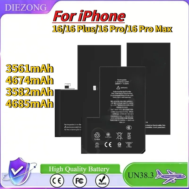 

In Stock New 2026 Suitable For iPhone 16/16 Plus/16 Pro/16 Pro Max mobile phone batteries