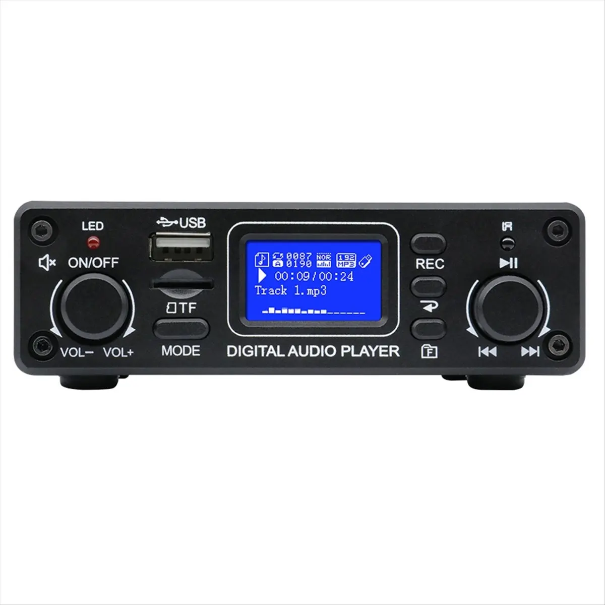A99X LCD Portable Digital Audio Player with 25Wx2 Amplifier High Quality Music Player with Bluetooth/USB/SD/AUX/REC Features