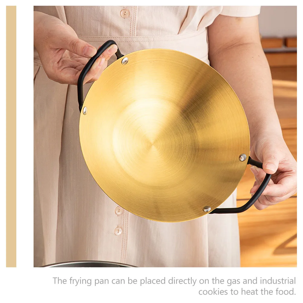 

Stainless Steel Cooking Pot Thick Frying Pan Large Lid Camping Cookware Hot Pot Restaurant Double Ear Kitchen Utensil Easy Clean