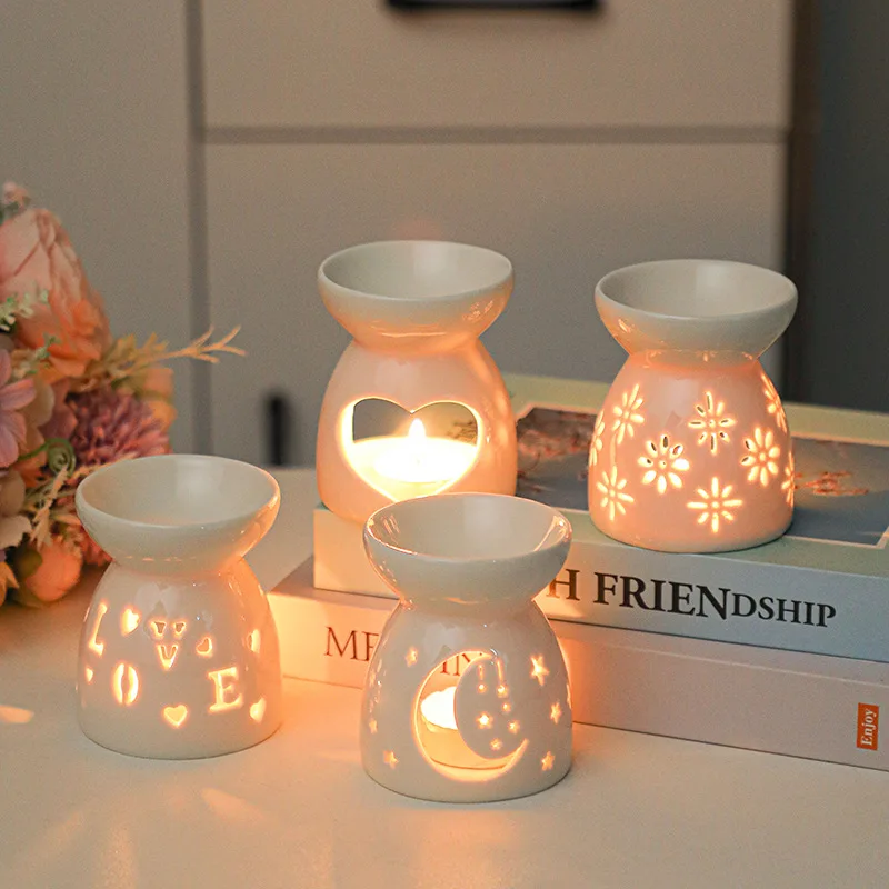 Incense Burner Wax Candle Incense Burner Incense Burner Bedroom Lamp Paint Aromatherapy Essential Oil Household