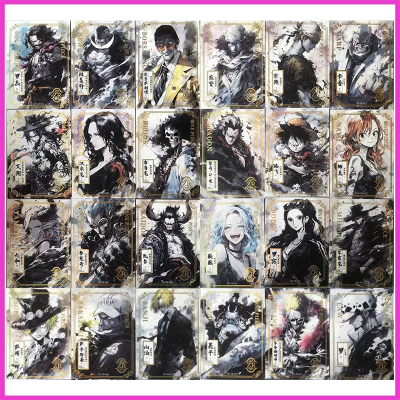 Anime ONE PIECE Rare ZR Refraction Foil Roger Edward Newgate Ace Hancock Yamato Toys for boys Collectible Cards Birthday Present