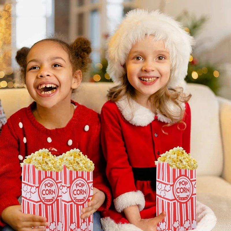 10/50Pcs Popcorn Taschen Verpackung Eimer Snack Leckereien Container Hochzeit Geburtstag Party Film Nacht Liefert Karneval Lebensmittel Tasche box – Detail 1