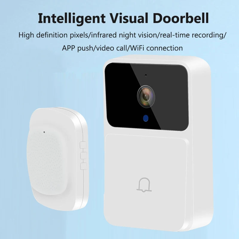 

WIFI видео дверной звонок HD камера ночного видения беспроводной умный дом безопасности дверной звонок двусторонний домофон изменение голоса для дома