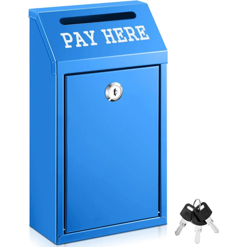 صندوق النقود الآمن، صندوق التبرع المعدني مع قفل مثبت على الحائط، صندوق بريد محفور مسبقًا، توصيل بالو المنزل والمكتب في الهواء الطلق