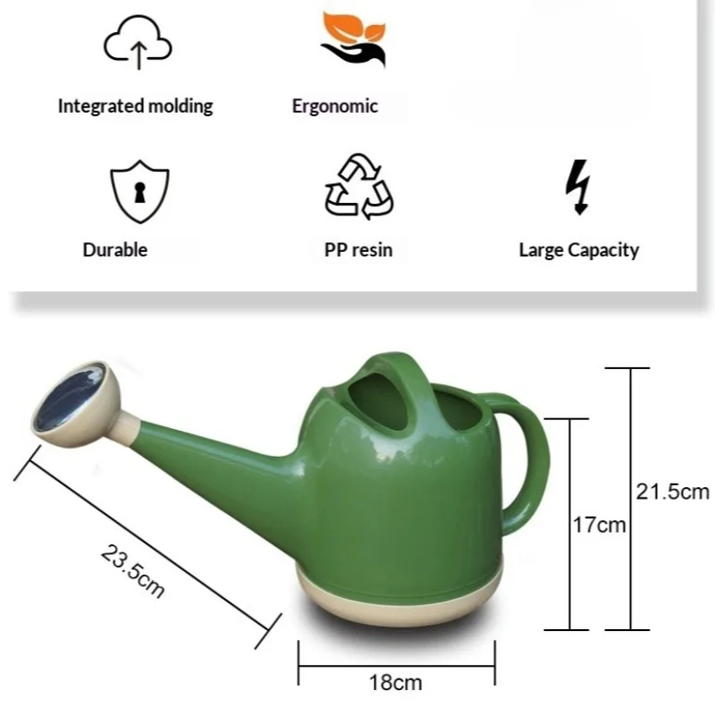 Thick Plastic Large Capacity Garden Hose Long Nozzle Watering Can for Home Balcony Flower And Vegetable Planting Gardening Sprin