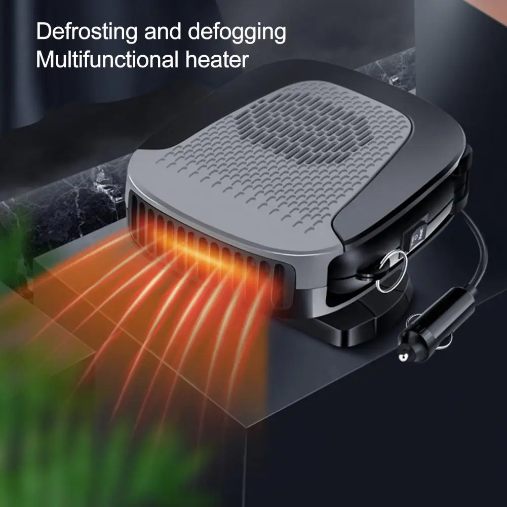 

12V Portable Electric Car Heater Fan Fast Heating Window Windshield Defogging Defrosting Heating Fan Dashboard Seat Heater