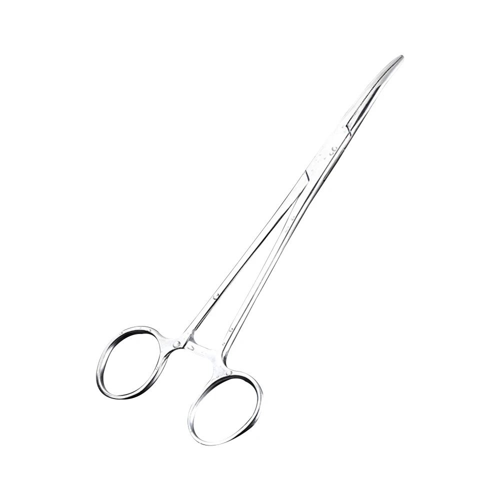 

Elbow Hook Picking Pliers Hemostatic Forceps Straight Stainless Steel Small Epilating