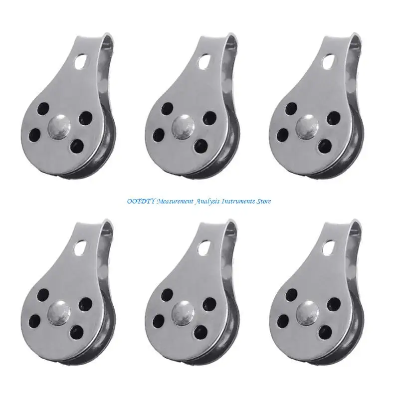 367D 25mm Stainless Steel Pulley Single Wheel Load Bearing Lifting Rope Pulley