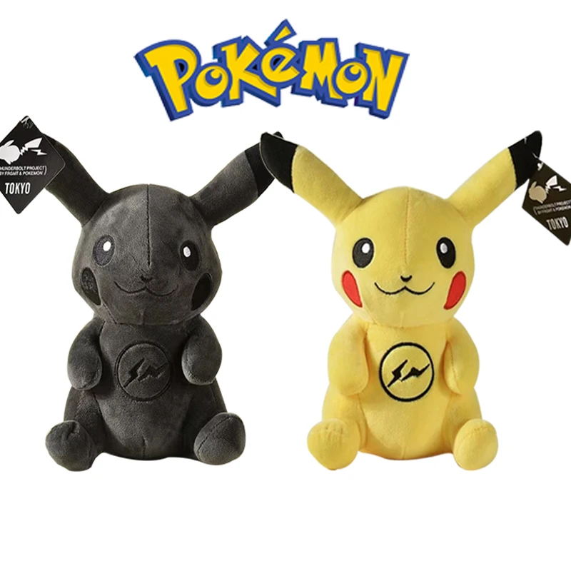 

20cm Pokemon Plush Toy Black Soul Pikachu Cosplay Psyduck Cute for Anime Cartoon Plush Doll Figure Toy for Kids Birthday Gift