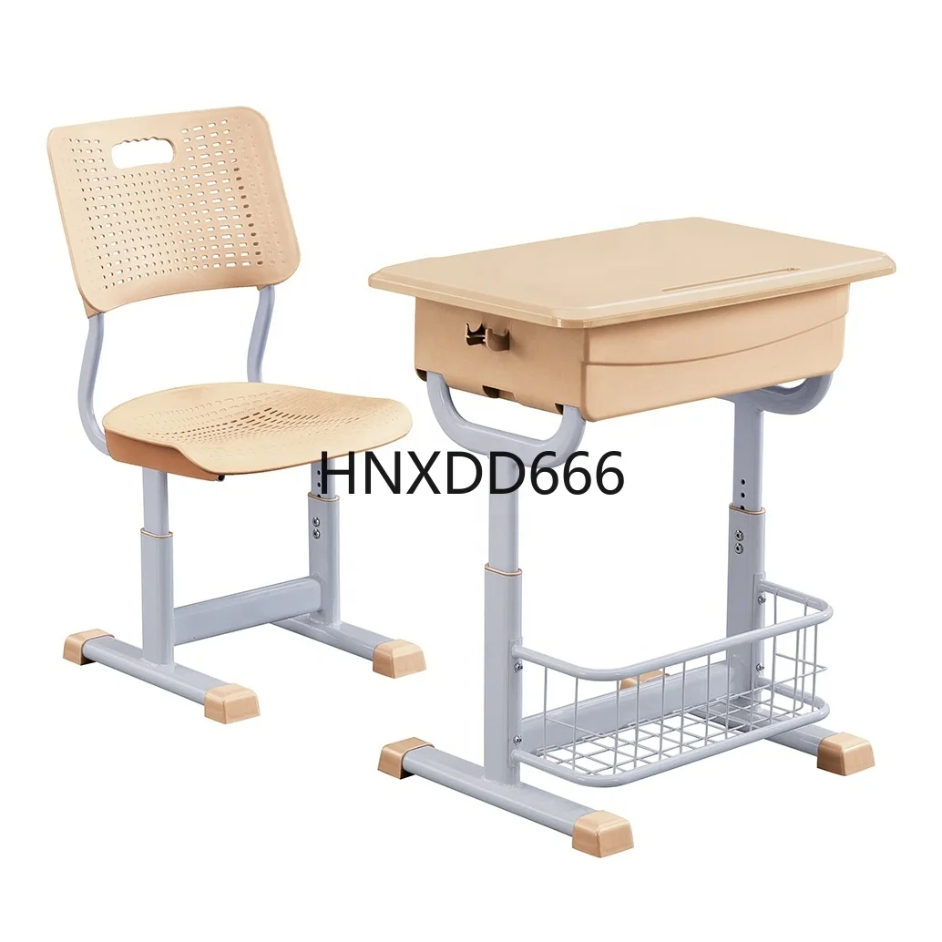 

Cheap price student adjustable height plastic durable school furniture set