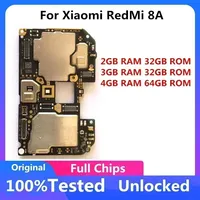 For Xiaomi RedMi 8A 2+32GB 3+32GB 4+64GB Motherboard Original Unlocked Logicboard Global Full Chips Full Tested