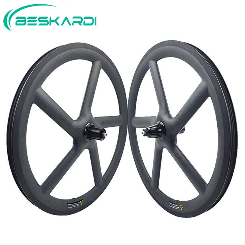 20'' Road Bike Parts 20 Inch 451 5spokes 11 Speed Carbon Wheel 100/135mm Rim Disc Brake T700 BESKARDI Folding Bicycle For Reach