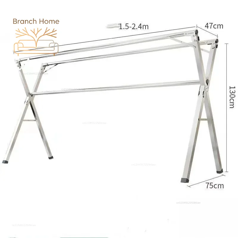 High Quality Telescopic Single Pole Garment Rack Clothes Hanger Stand