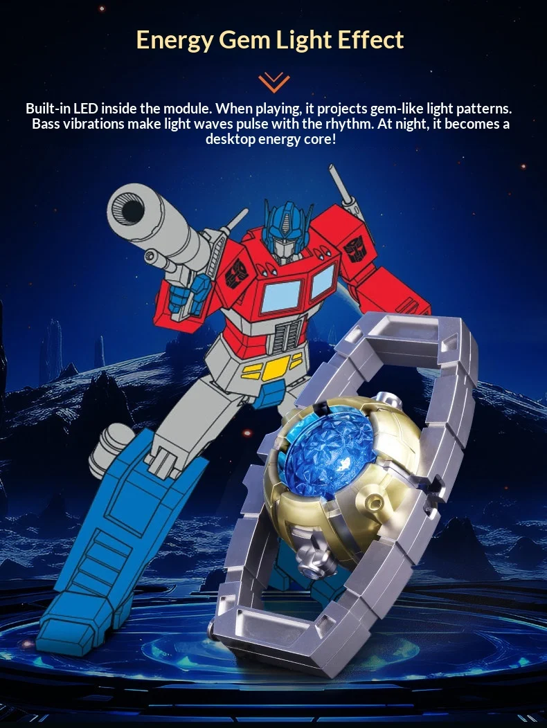 Transformers G1 Matrix Of Leadership Bluetooth Speaker 1:1 Skyreach Pillar Helmet Genuine Glow Anime Fiugre Collectible Toys
