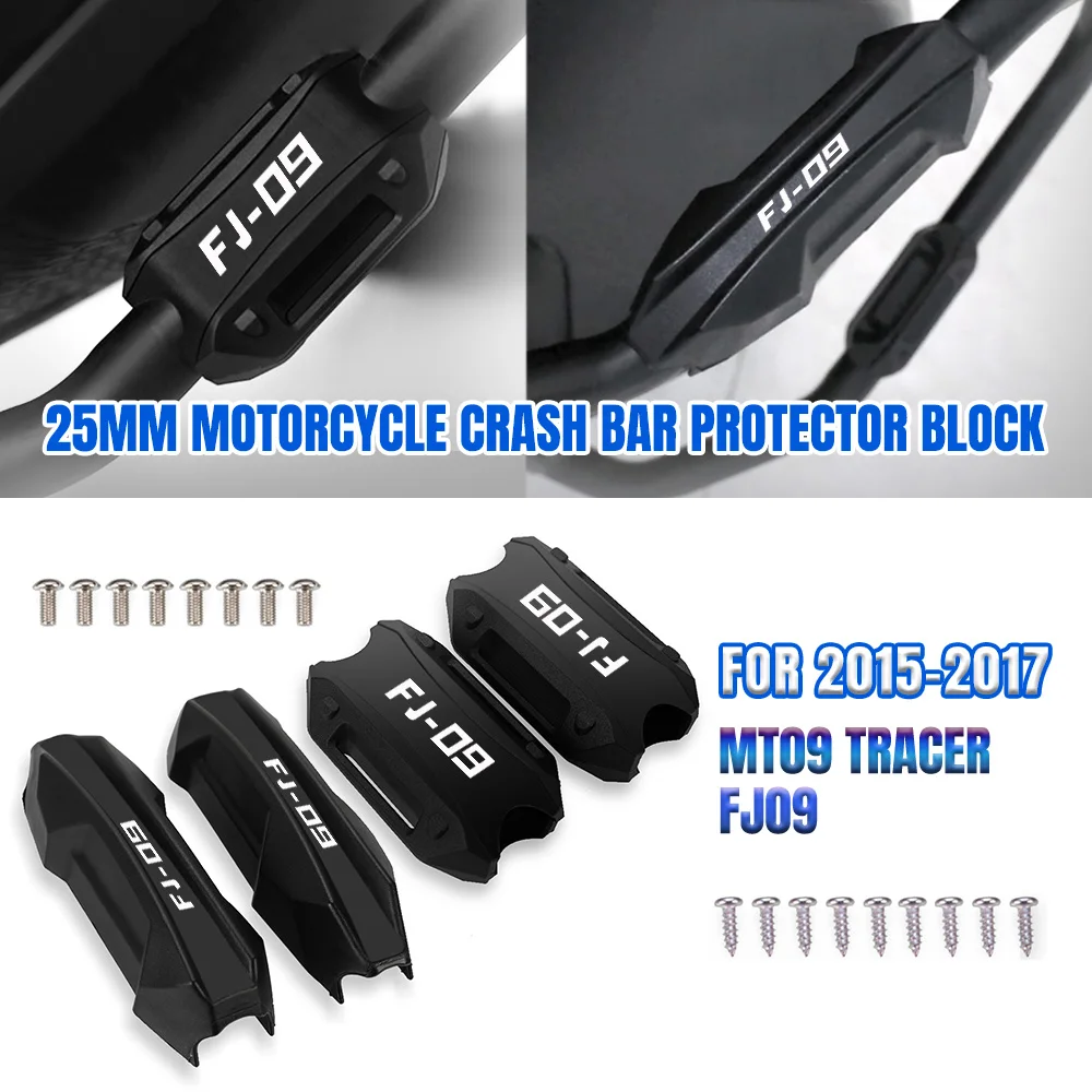 

Motorcycle Bumper Engine Guard 25MM Protection Block Crash Bar Decorative For Yamaha MT-09 MT09 Tracer FJ-09 FJ09 2015 2016 2017