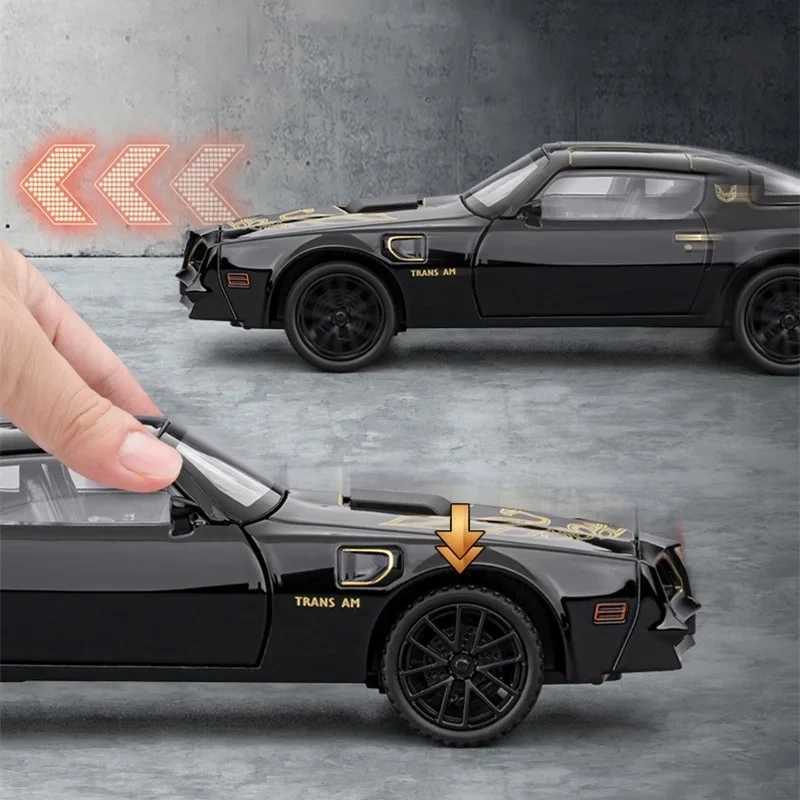 1:32 فايربيرد سبيكة العضلات سيارة رياضية نموذج دييكاست المعادن سباق السيارات نموذج محاكاة عالية الصوت والضوء لعبة أطفال هدية